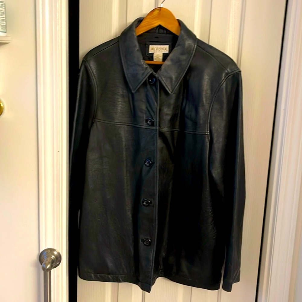 Women’s leather coat